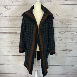 Max Studio Sweater Womens XS Open Front Cardigan Pockets‎ Collared